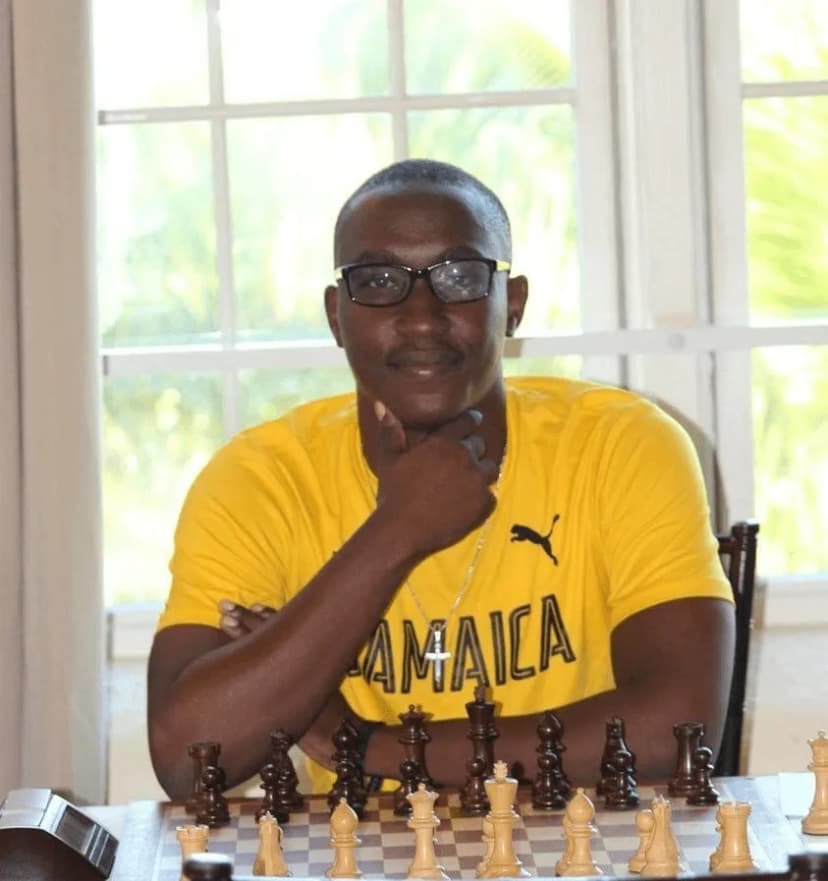 FM Shreyas Smith in deep concentration during a chess match